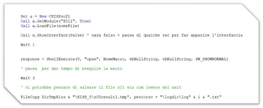 Figure 20—Part of the VBA macro code.